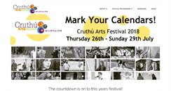 Desktop Screenshot of cruthuartsfestival.com